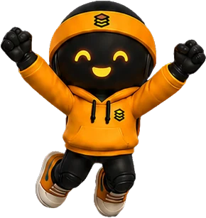 Stacky jumping in celebration